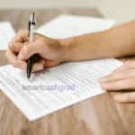 How to Use 529 Plan Funds for College Housing Tax-Free (2026 Rules) A college student signing an apartment lease agreement on a desk with a laptop displaying a budgeting spreadsheet.