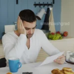 how to create a parent fafsa id without losing your mind an exhausted middle-aged parent rubbing their temples while staring at a laptop and tax papers on a wooden kitchen table